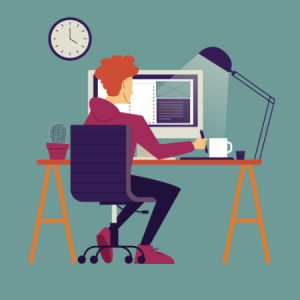 what suits a graphic designer and his space