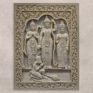 3D Effect Canvas Art of Maa Sita, Ram, Laxman and Hanuman ji
