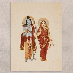 Eternal Embrace Sita Ram Canvas Art