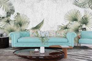 Vintage Palm Leaves Wallpaper for Walls